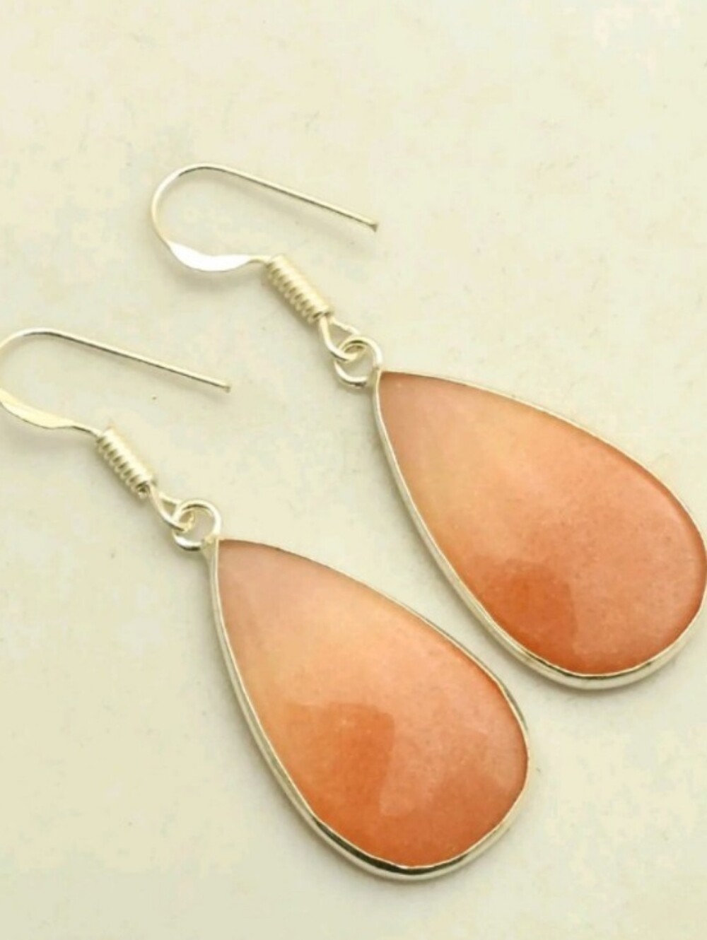 Red Aventurine Gemstone Jewelry 925 Sterling Silver Handmade Dangle Earrings